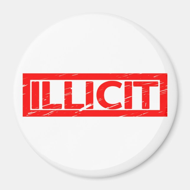 Illicit Stamp Magnet (Front)