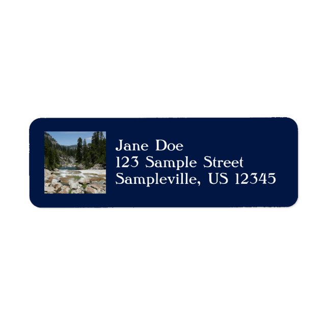 Illilouette Creek in Yosemite National Park Label (Front)