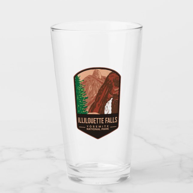 Illilouette Falls Yosemite National Park Glass (Front)