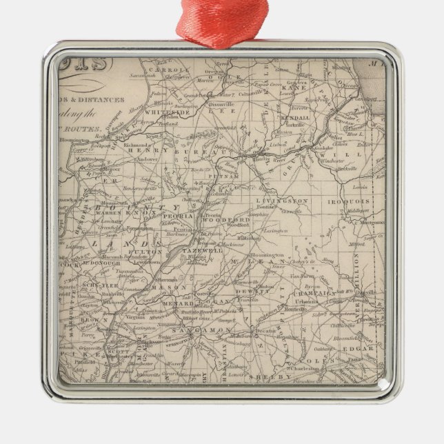 Illinois 12 metal ornament (Front)