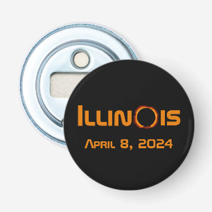 Illinois 2024 Total Solar Eclipse Bottle Opener