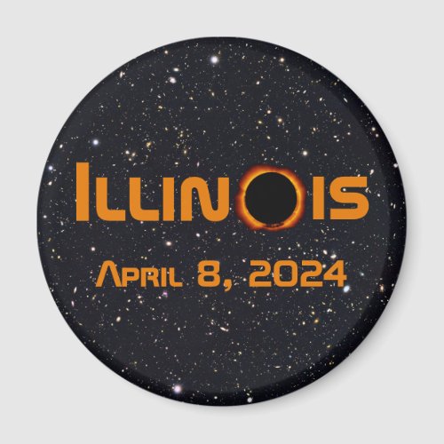 Illinois 2024 Total Solar Eclipse Magnet