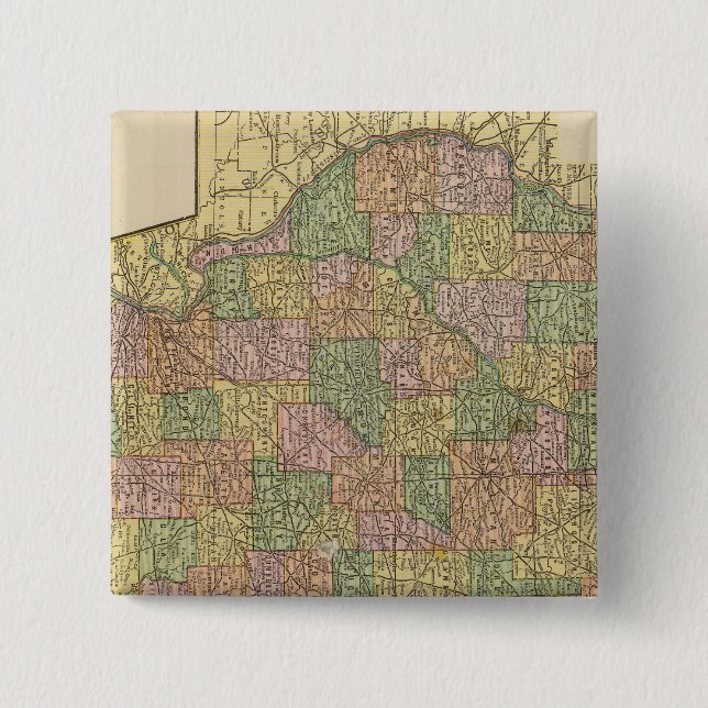 Illinois 2 pinback button (Front)