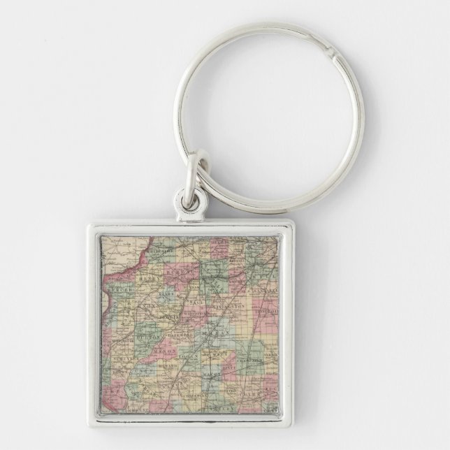 Illinois 9 keychain (Front)