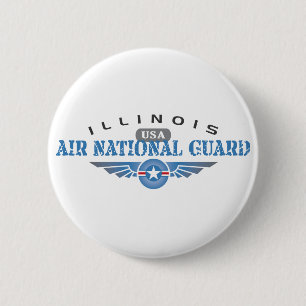 Illinois Air National Guard - USA Pinback Button