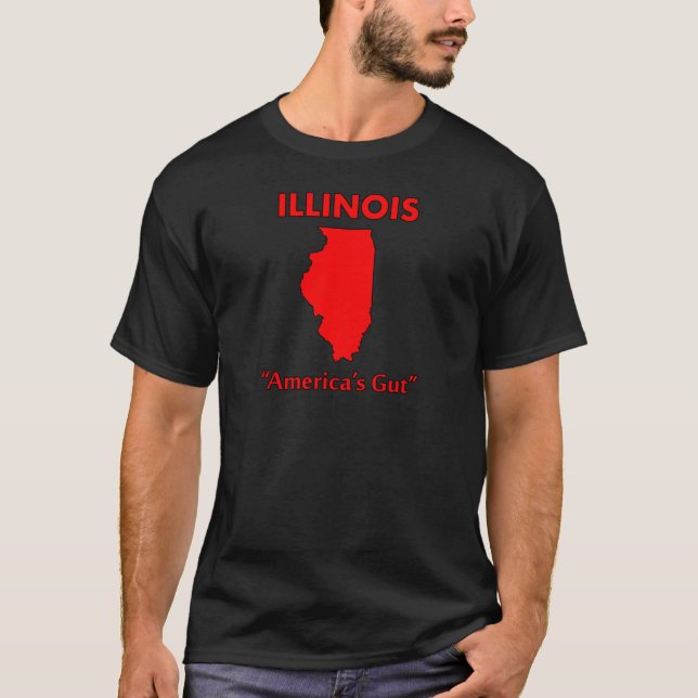 Illinois - America's Gut T-Shirt (Front)