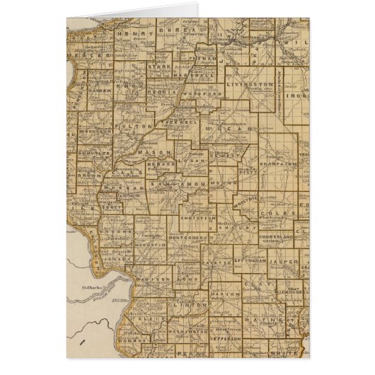Illinois Atlas Map Cards (Front)