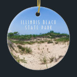 Illinois Beach State Park Ceramic Ornament<br><div class="desc">The beach at Illinois Beach State Park</div>