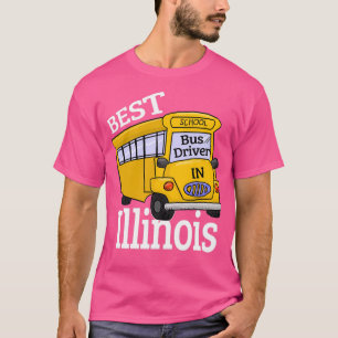 Illinois Best School Bus Driver T-Shirt