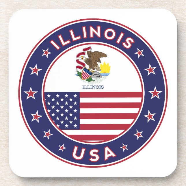 Illinois Beverage Coaster (Front)