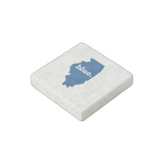 ILLINOIS BLUE STATE STONE MAGNET