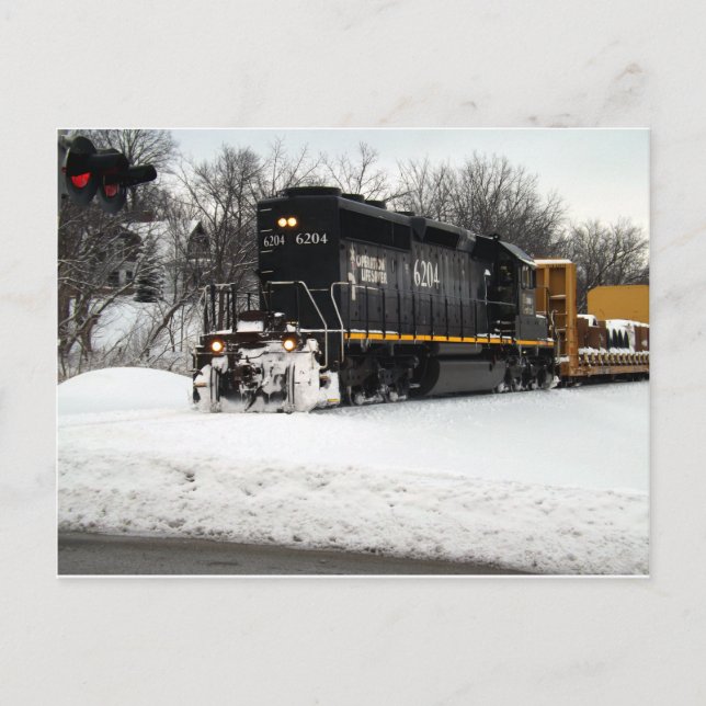 Illinois Central 6204 Postcard (Front)
