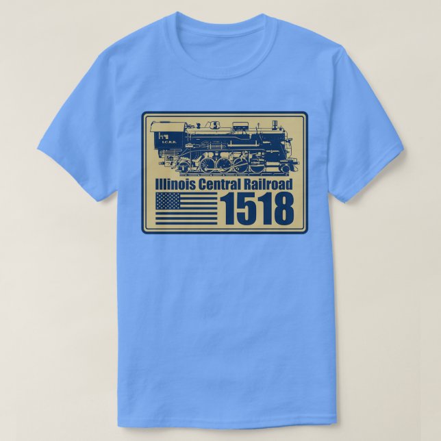 Illinois Central Railroad 1518 T-Shirt (Design Front)