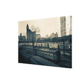 Illinois Central Railroad Buildings Train Chicago Canvas Print | Zazzle