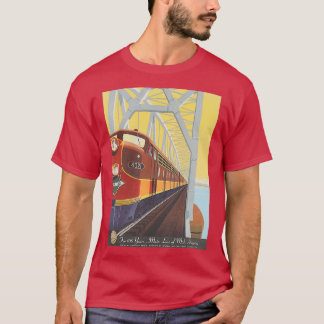 Illinois Central Railroad Poster T-Shirt