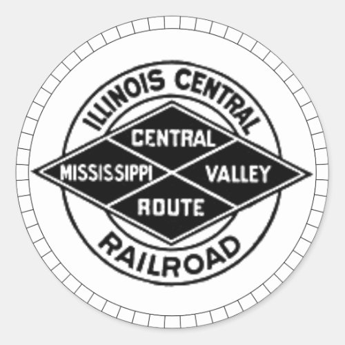 Illinois Central Railroad Vintage Logo Stickers