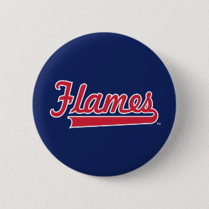 Illinois Chicago Flames Spirit Design Button