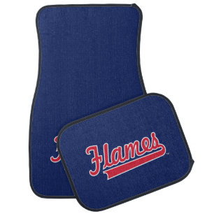 Illinois Chicago Flames Spirit Design Car Floor Mat