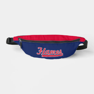 Illinois Chicago Flames Spirit Design Fanny Pack