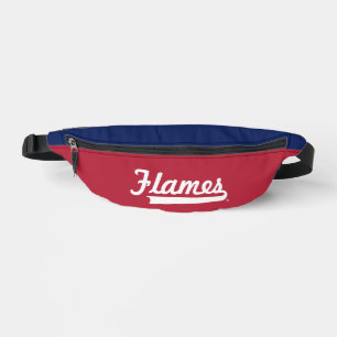 Illinois Chicago Flames Spirit Design Fanny Pack