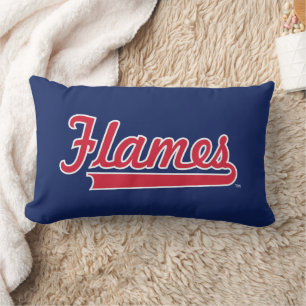 Illinois Chicago Flames Spirit Design Lumbar Pillow