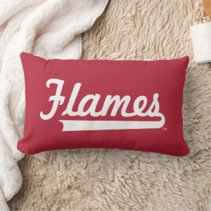 Illinois Chicago Flames Spirit Design Lumbar Pillow