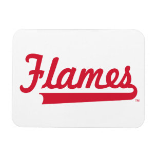 Illinois Chicago Flames Spirit Design Magnet