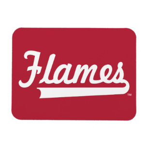Illinois Chicago Flames Spirit Design Magnet