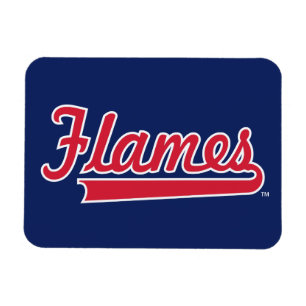 Illinois Chicago Flames Spirit Design Magnet