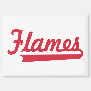 Illinois Chicago Flames Spirit Design Magnet