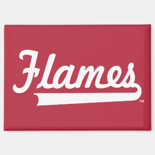 Illinois Chicago Flames Spirit Design Magnet