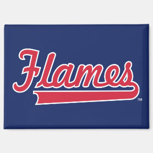 Illinois Chicago Flames Spirit Design Magnet