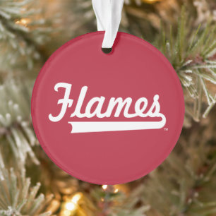 Illinois Chicago Flames Spirit Design Ornament