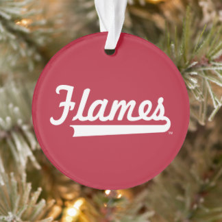Illinois Chicago Flames Spirit Design Ornament