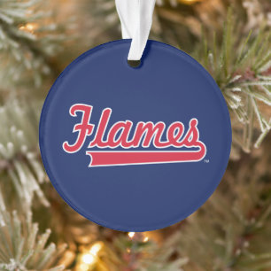 Illinois Chicago Flames Spirit Design Ornament