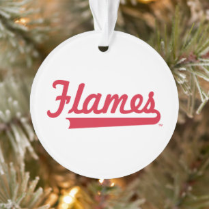 Illinois Chicago Flames Spirit Design Ornament