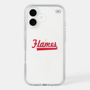 Illinois Chicago Flames Spirit Design iPhone 16 Case