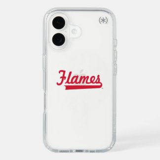 Illinois Chicago Flames Spirit Design iPhone 16 Case