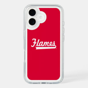 Illinois Chicago Flames Spirit Design iPhone 16 Case