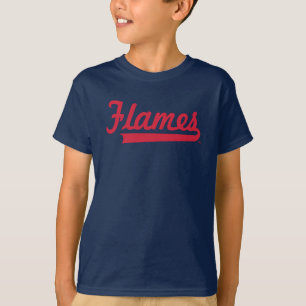 Illinois Chicago Flames Spirit Design T-Shirt