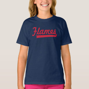 Illinois Chicago Flames Spirit Design T-Shirt