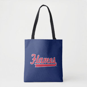 Illinois Chicago Flames Spirit Design Tote Bag