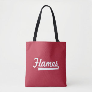Illinois Chicago Flames Spirit Design Tote Bag