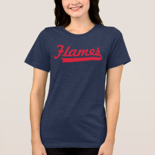 Illinois Chicago Flames Spirit Design Tri-Blend Shirt