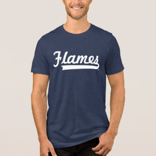 Illinois Chicago Flames Spirit Design Tri-Blend Shirt