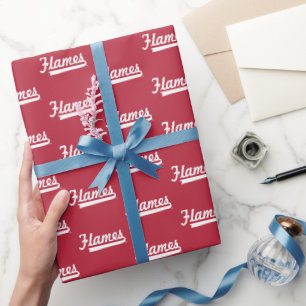 Illinois Chicago Flames Spirit Design Wrapping Paper