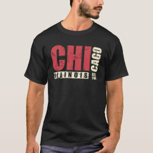 Illinois Chicago USA America State T-Shirt