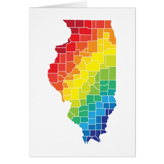 illinois color counties cards (Front)