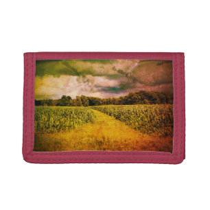 Illinois Country Landscape Photo Tri-fold Wallet