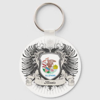 Illinois Crest Keychain